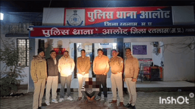 आलोट: जीवनगढ़ रोड पर ब्रेजा कार से अवैध शराब (8 पेटी प्लेन, 4 पेटी मसाला) के साथ एक आरोपी गिरफ्तार