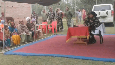 पूरनपुर: टाटरगंज में एसएसबी द्वारा पशुचिकित्सा नागरिक कल्याण कार्यक्रम का आयोजन