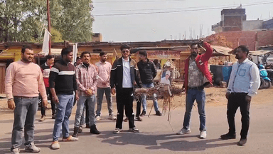 सिमरिया: बेटियों पर अभद्र टिप्पणी से गुस्साए समाजसेवियों ने फूंका विधायक फूल सिंह बरैया का पुतला