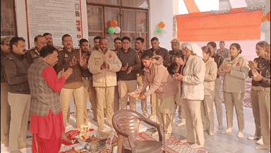 फिरोज़ाबाद: नवनिर्मित थाना दक्षिण का निरीक्षण डीआईजी-एडीजी ने किया, उद्घाटन डीजीपी ने किया