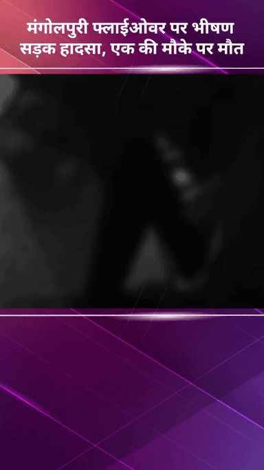 अलीपुर: मंगोलपुरी फ्लाईओवर पर भीषण सड़क हादसा, एक की मौके पर मौत व दूसरा गंभीर रुप से घायल