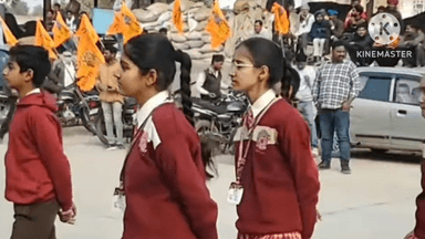 रावला: रावला मंडी की नई धान मंडी में विराट हिंदू सम्मेलन का आयोजन, निकाली गई भव्य शोभायात्रा