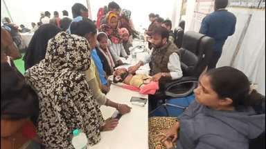 बकानी: बखानी सामुदायिक स्वास्थ्य केंद्र में 104 बच्चों का स्वास्थ्य परीक्षण किया गया