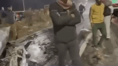 शाहपुरा: अलवर तिराहा के पास हाईवे पर हुआ भीषण सड़क हादसा, एक साथ भिड़े 7 वाहन