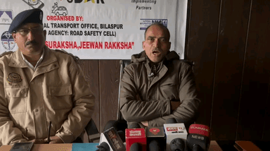 घुमारवीं: हिमाचल प्रदेश परिवहन विभाग ने 38वें राष्ट्रीय सड़क सुरक्षा माह-2026 के अंतर्गत जिला बिलासपुर में 'सड़क सुरक्षा' कार्यक्रम का आयोजन किया