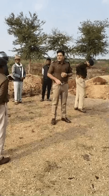 मेघनगर: झाबुआ sp पोहचे मेघ नगर के साजेली नानीय साथ!@झाबुआ जिले मे पहले आया था बड़ा गोकशी का मामला