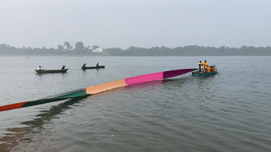 माँ नर्मदा जी की चुनरी यात्रा देखो इस घाट से बुदनी घाट के तट तक माँ नर्मदा को चुनरी चढ़ाई #viralvideo#narmadapuram#mp #india