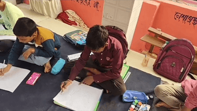 খয়রাশোল: কৃষ্ণপুর ইয়ং স্টার ক্লাবের আয়োজনে সরস্বতী পুজো উপলক্ষে শিশুদের অঙ্কন উৎসব