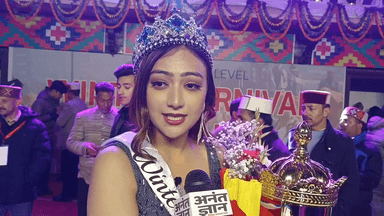 मनाली: मंडी की स्नेहा बनी विंटर क्वीन 2026, अपने विचार किए साझा