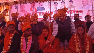 करनैलगंज: भाव्या पैराडाइज में 148 जोड़ों का सामूहिक विवाह सम्पन्न हुआ