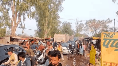 मानपुर: ग्राम चिल्हारी में हाइवे किनारे साप्ताहिक हाट बाजार से जाम, लोग परेशान, प्रशासन मूकदर्शक