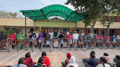 कोटड़ी: कोटड़ी में बालिकाओं के लिए निशुल्क साइकिल वितरण योजना का शुभारंभ