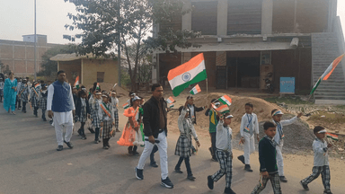 जन चेतना इंटर कॉलेज द्वारा 26 जनवरी का प्रभातफेरी