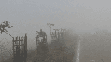 सासाराम में मौसम साफ और चौखंडी चितौली मुरादाबाद तरफ काफी ढूंढ समय 7:30 बजे