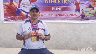 त्योंथर: त्यौंथर के डॉ. श्रवण कुमार ने राष्ट्रीय स्तर पर लहराया परचम, मास्टर्स प्रतियोगिता में जीते स्वर्ण व कांस्य पदक