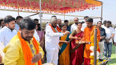 ಭಾಲ್ಕಿ: ಪಟ್ಟಣದಲ್ಲಿ ವಸತಿ ನಿಲಯದ ಕಟ್ಟಡ ಕಾಮಗಾರಿಗೆ ಜಿಲ್ಲಾ ಉಸ್ತುವಾರಿ ಸಚಿವರಿಂದ ಚಾಲನೆ