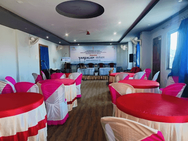 The stage is set for #VARTALAP Media Workshop on Viksit Bharat – Guarantee for Rozgar and Ajeevika Mission (Gramin) organised by PIB Imphal at Kshetri Sanglen, Thoubal