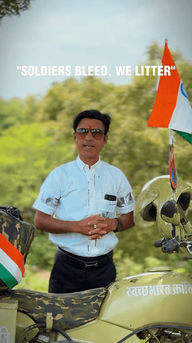 बॉर्डर पर खड़ा एक फौजी इसी मिट्टी के लिए अपना खून बहा देता है, उसके लिए ये ज़मीन भगवान है! 🇮🇳
#nationbuilding #motherland #cleanindiamission