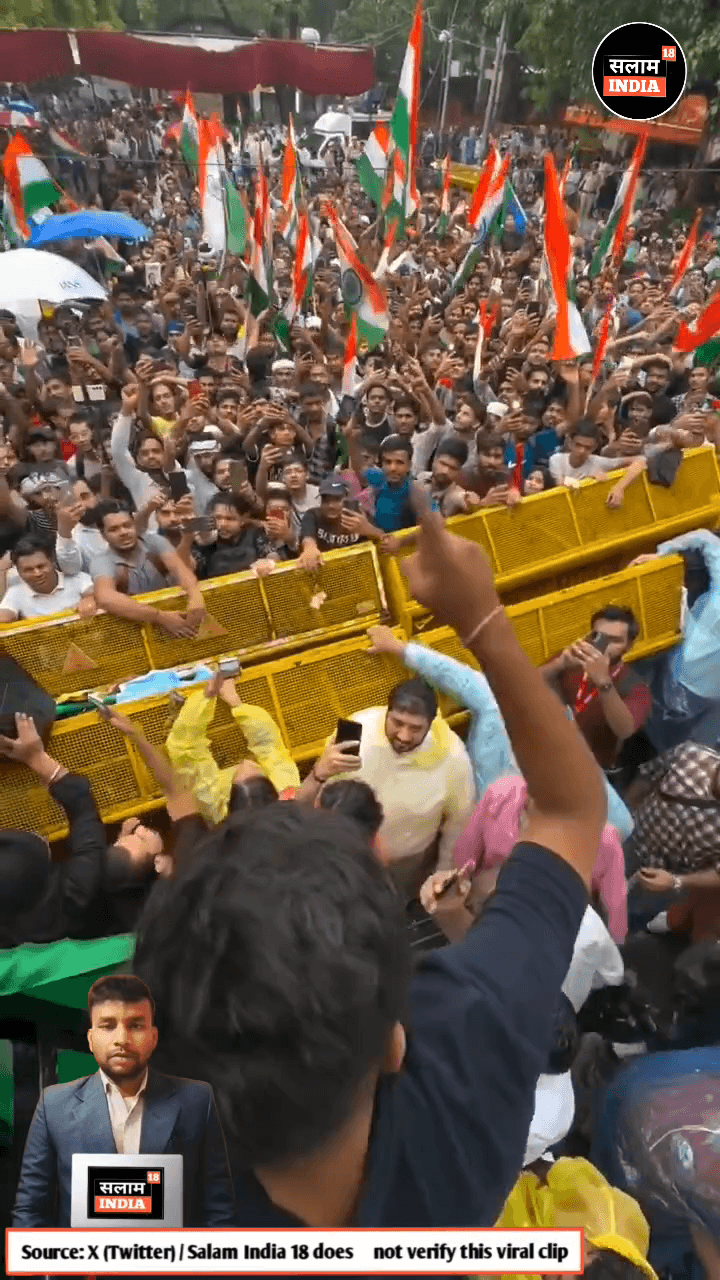 प्रोटेस्ट को देखते हुए संसद भवन पर बढ़ाई गई सुरक्षा #jantarmantar #delhinews #salamimdia18 #viralvideo #news #reel #shor