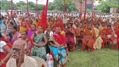 मोदनगंज: माले की प्रतिरोध सभा संपन्न, पुलिस पर लगाए गए गंभीर आरोप