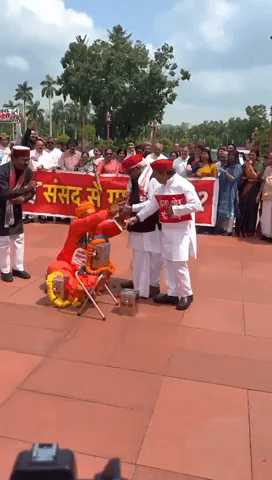 संसद में चंदा चोरी का नाटक करते हुए सांसद पप्पू यादव #Chandachori #Rammandir #parliament #viralvideo