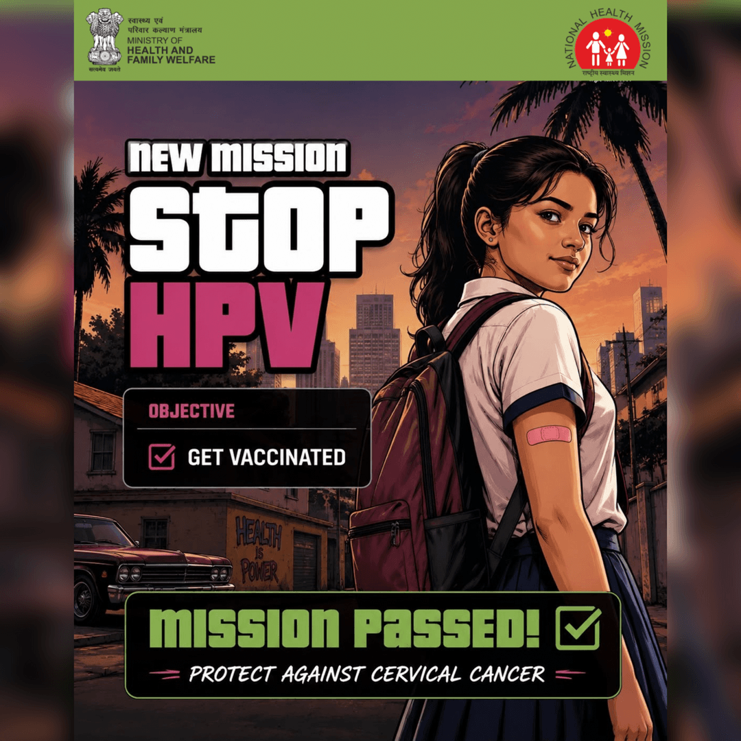🎯 One Dose. Lifelong Protection. If you are a 14-year-old girl, you are eligible for a free single-dose HPV vaccine under the Government of India's HPV Vaccination Campaign. Protect yourself against cervical cancer. 📍 Visit your nearest Government health centre and get vaccinated. Your health. Your future. Your protection. #StopHPV #HPVVaccine