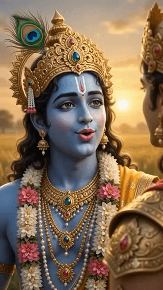 भगवान श्रीकृष्ण और अर्जुन की मित्रता केवल महाभारत की कथा नहीं, बल्कि विश्वास, प्रेम और आत्मीयता का अमर प्रतीक है। 💙 #Krishna #Arjun #KrishnaArjun #Mahabharat