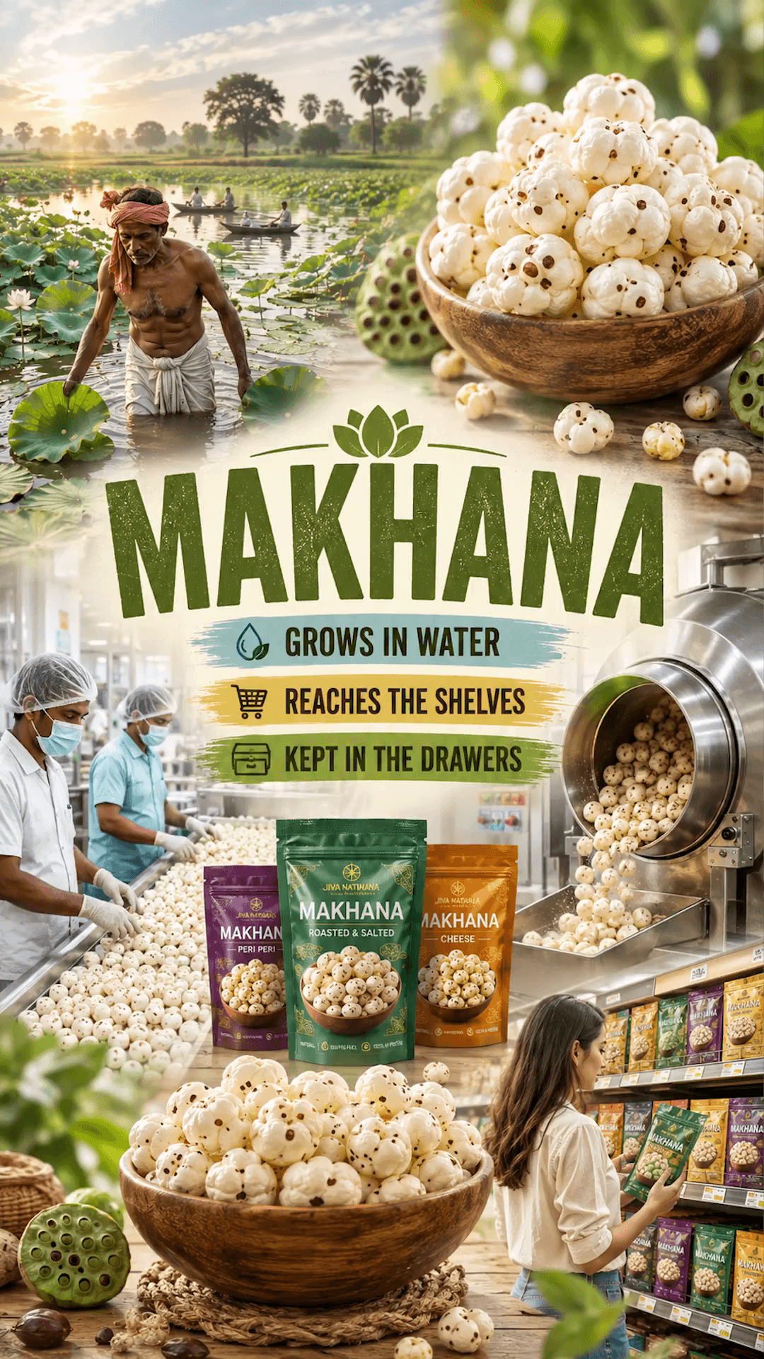 From ponds to office drawers, the journey of Makhana is bigger than you think.