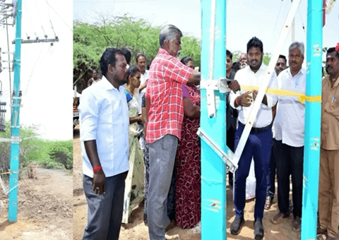 இராமநாதபுரம்: மணக்குடி ஊராட்சியில் புதிய மின்மாற்றி மாவட்ட ஆட்சியர் மக்கள் பயன்பாட்டிற்கு திறந்து வைத்தார்