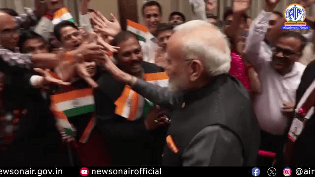 PM Modi reaches Tashkent, Uzbekistan, to a warm welcome from members of the Indian community.