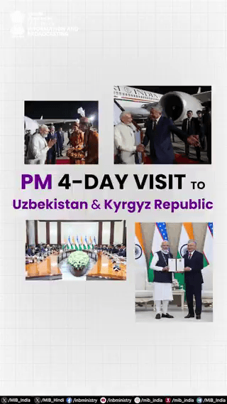 PM Narendra Modi's Uzbekistan visit and participation in the 26th SCO Summit in Kyrgyz Republic