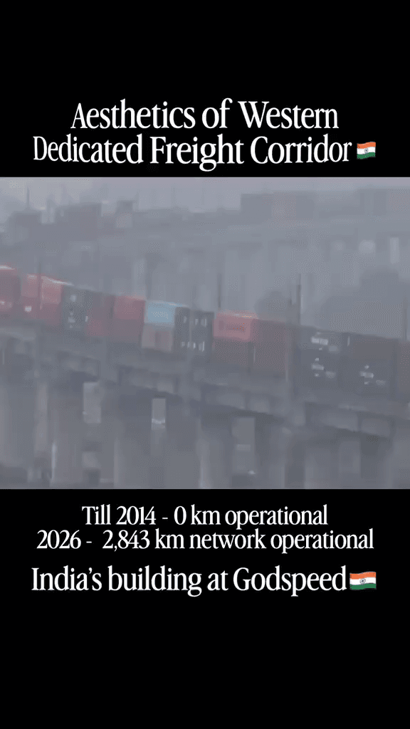 From zero operational kilometres in 2014 to a 2,843 km Dedicated Freight Corridor network in 2026