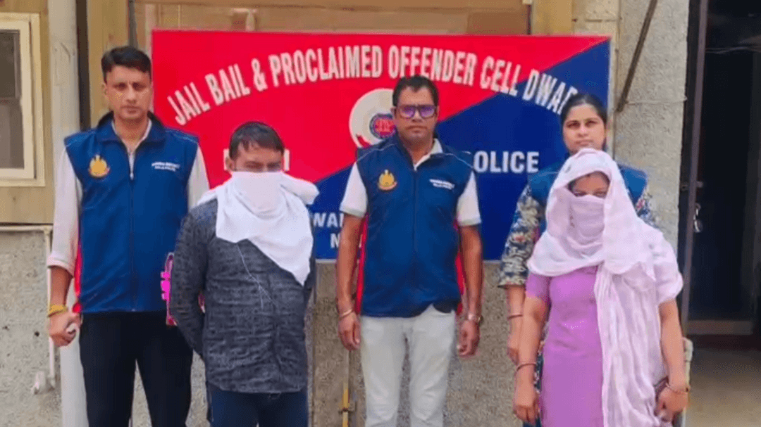 द्वारका की एंटी जेल बेल सेल ने 2 घोषित अपराधियों को दबोचा