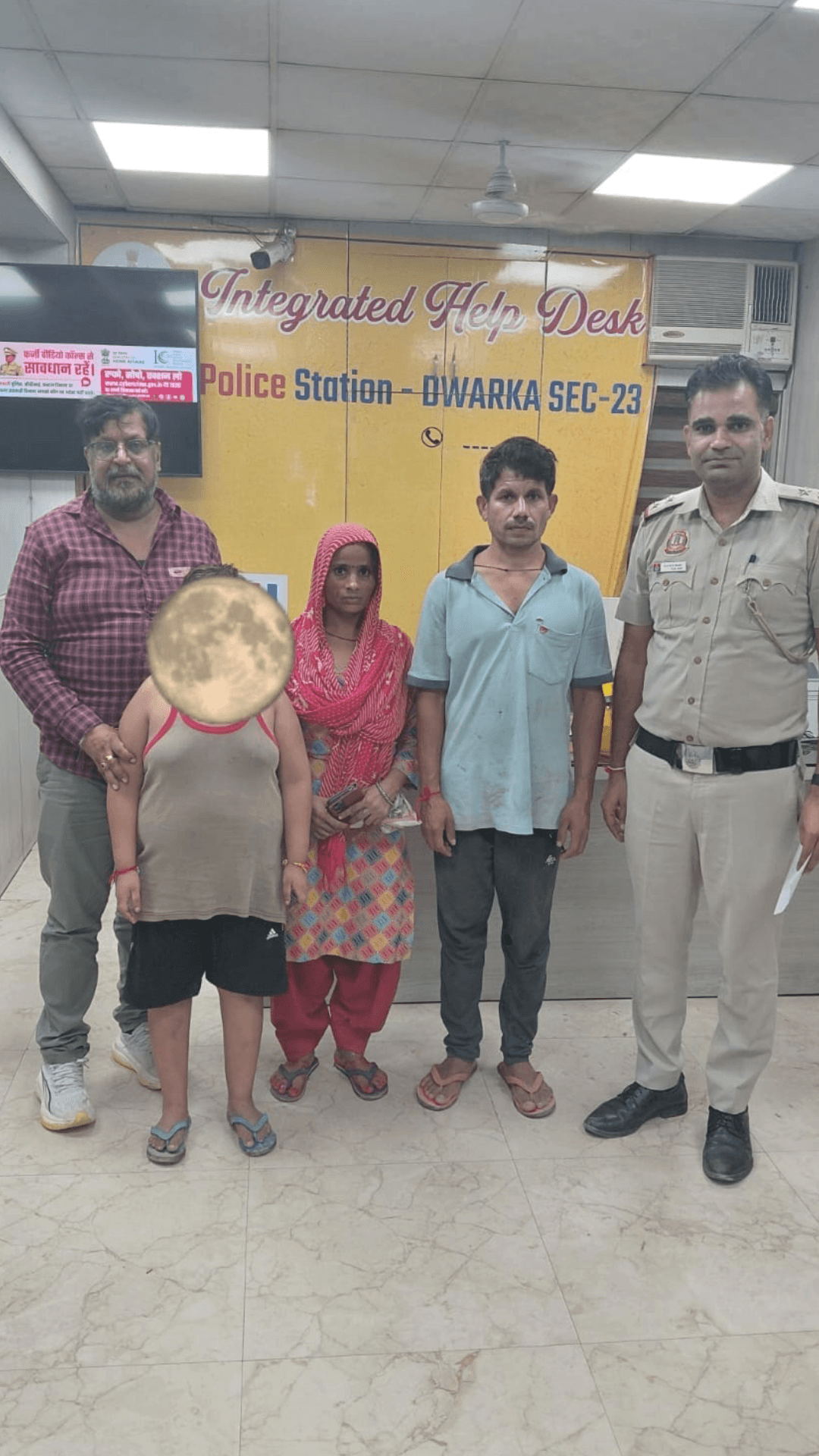 द्वारका सेक्टर 23 थाना की टीम ने 'ऑपरेशनल मिला' के तहत एक नाबालिग बच्चे को ढूंढा