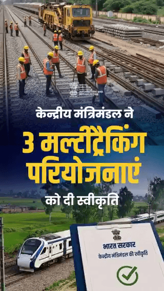 रेल नेटवर्क का विस्तार, विकसित भारत का मजबूत आधार।