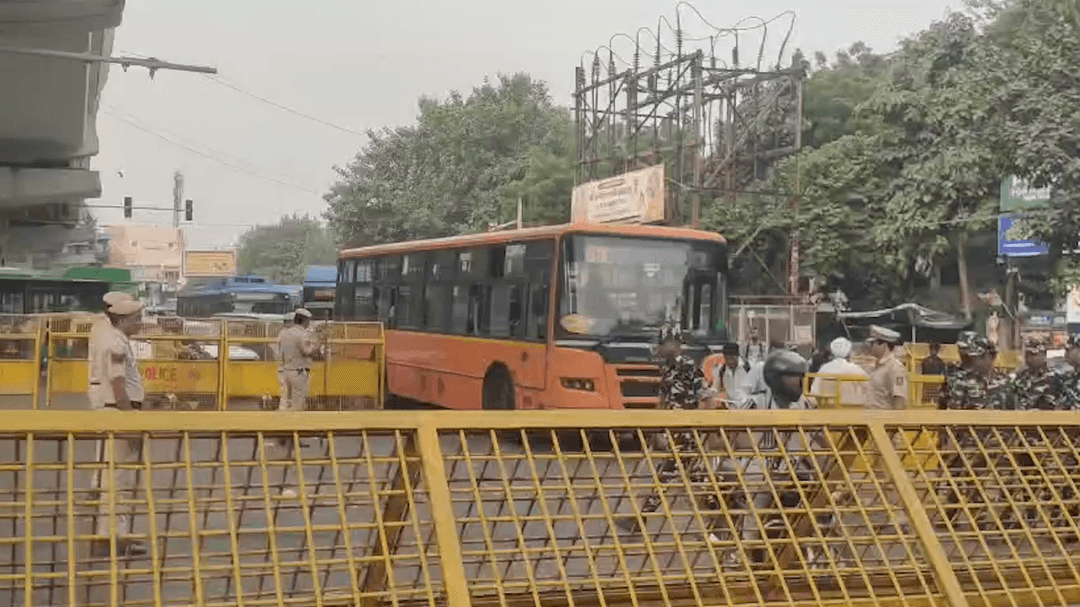 सीजेपी के जंतर मंतर पर प्रदर्शन के ऐलान के बाद, नजफगढ़ रोड पर सुबह से पुलिस तैनात