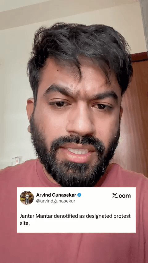 यमुना विहार: जंतर-मंतर को आधिकारिक विरोध प्रदर्शन स्थल की सूची से हटाने पर भड़के अभिजीत दीपके