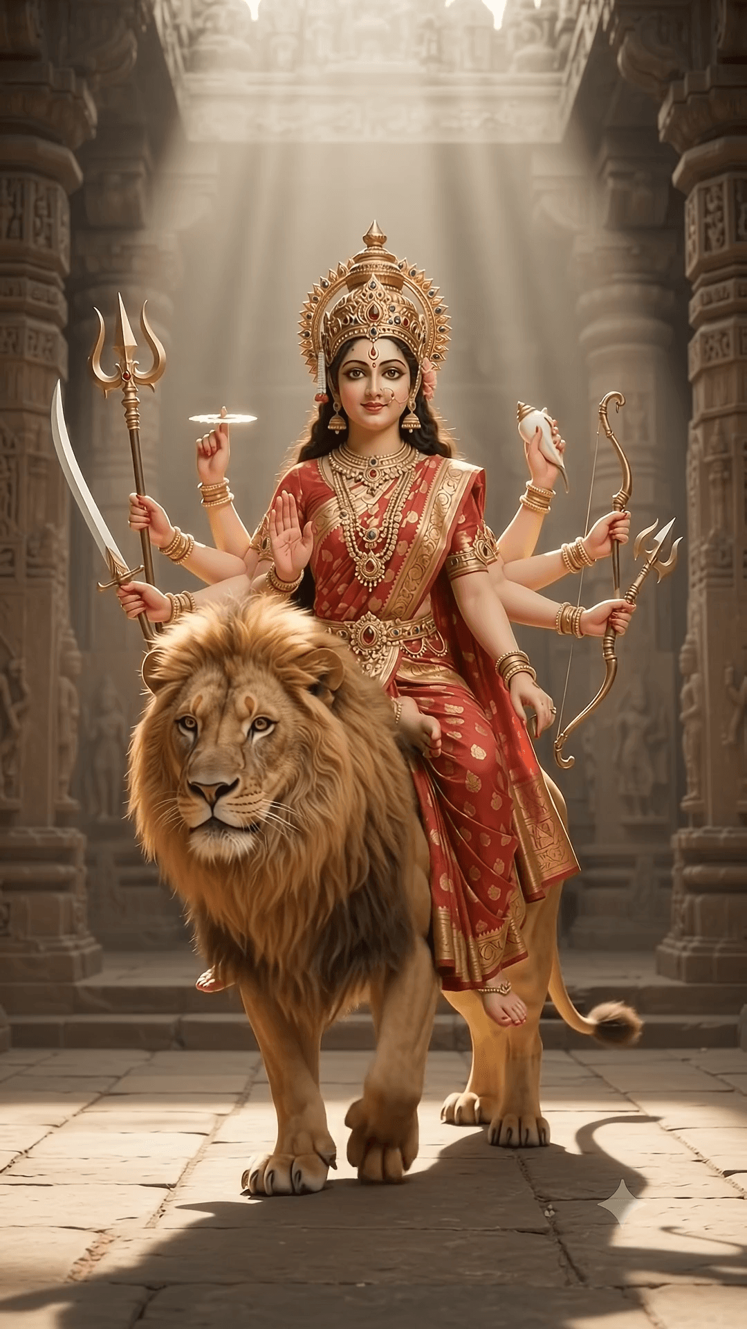 🔔 Day 3 — माँ चंद्रघंटा #9RoopMataRani
तीसरे दिन गूंजेगा माँ चंद्रघंटा का नाम 🔔
🙏माँ चंद्रघंटा आपके जीवन से भय दूर