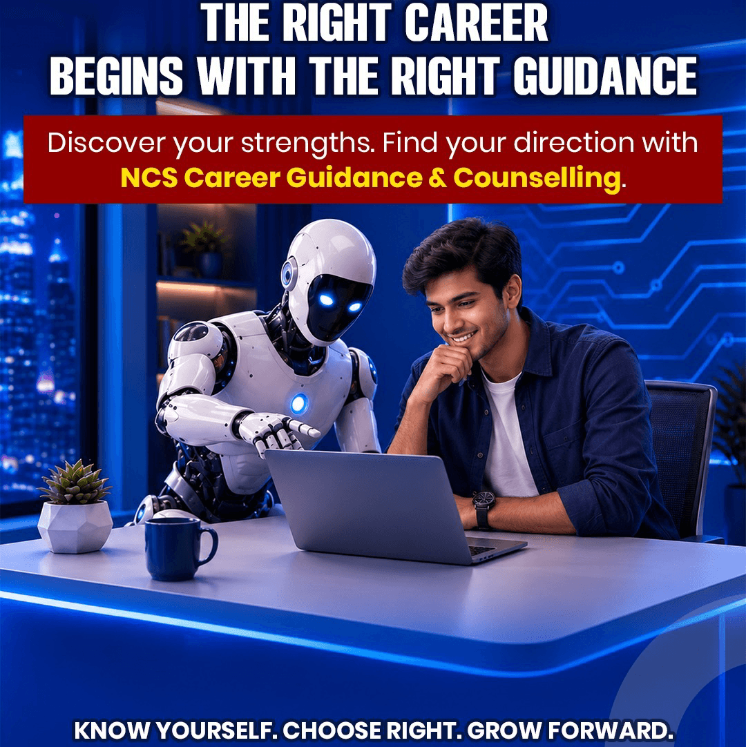 NCS Career Guidance & Counselling helps you gain better insight into your strengths, interests and career goals, so you can make informed choices about your professional journey. ЁЯМР Explore NCS: www.ncs.gov.in #NationalCareerService #CareerGuidance #CareerCounselling