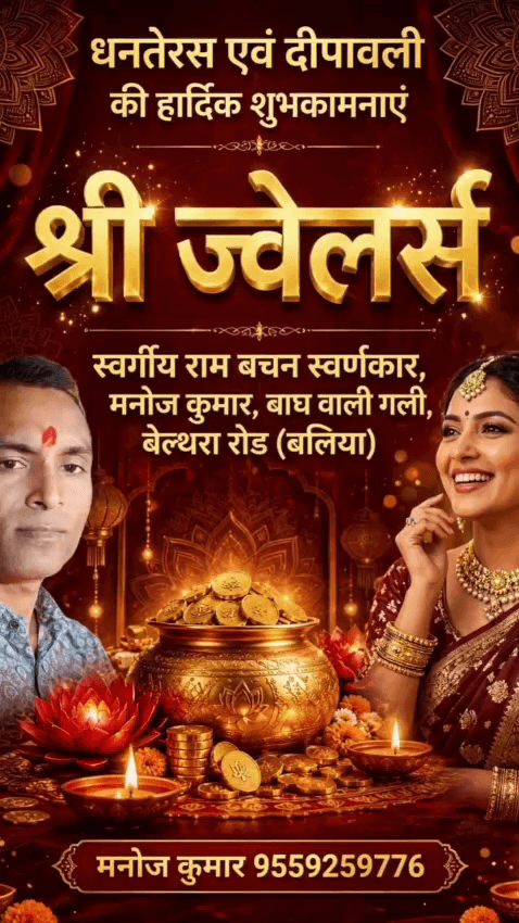 श्री ज्वेलर्स, बाघ वाली गली, बेल्थरा रोड (बलिया) शुद्धता की पहचान