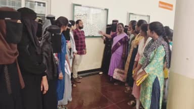 జగిత్యాల: క్షేత్రస్థాయిలో భాగంగా పొలాస వ్యవసాయ పరిశోధనా స్థానాన్ని సందర్శించిన ప్రభుత్వ మహిళా డిగ్రీ కళాశాల విద్యార్థినిలు