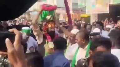 పాలకీడు: జాన్ పహాడ్ లో 'గంధం' ఊరేగింపు.. పాల్గొన్న మంత్రి ఉత్తమ్