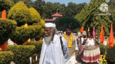 लापुंग: लापुंग के साईं मंदिर में गुरु जी चन्द्रभानु सत्पथी का भव्य स्वागत