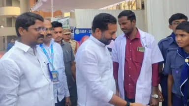 పటాన్చెరు: కొల్లూరు సౌత్ ఇండియా సైన్స్ ఫెయిర్ లో పాల్గొన్న మెదక్ ఎంపీ రఘు నందన్