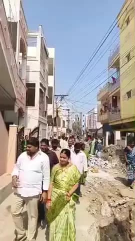 మేడ్చల్: నాచారంలో డ్రైనేజీ పనులను పర్యవేక్షించిన కార్పొరేటర్ శాంతి సాయిజన్ శేఖర్