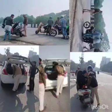 दुल्हिन बाज़ार: दुल्हिनबाजार पुलिस ने थाना क्षेत्र के चौक-चौराहों पर चलाया सघन वाहन जांच अभियान