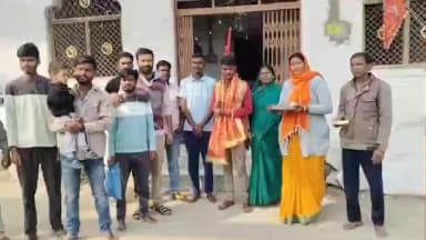 चौरई: पचगांव से मैहर के लिए पैदल यात्रा पर निकले श्रद्धालु भक्त का किया गया स्वागत