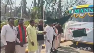 लोहंडीगुडा: मुख्यमंत्री विष्णु देव साय ने प्रदेश में मुख्यमंत्री ग्रामीण बस सेवा योजनान्तर्गत 12 नई बस सेवाओं को दिखाई हरी झंडी