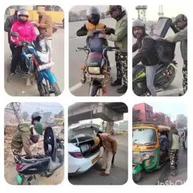 दुल्हिन बाज़ार: दिल्लीबाजार पुलिस ने थाना क्षेत्र के विभिन्न चौराहों पर चलाया सघन वाहन जांच अभियान