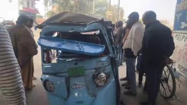 धनरुआ: धनरुआ में ट्रक और टेम्पो की टक्कर, 6 लोग गंभीर रूप से घायल, एक पटना रेफर